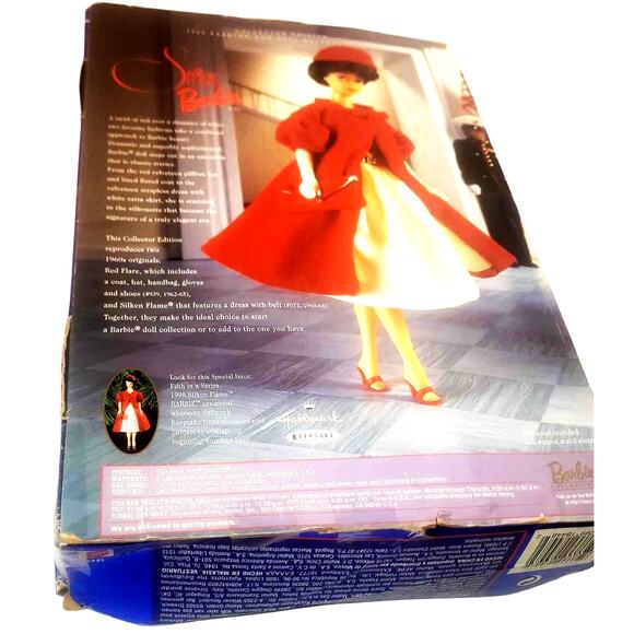 1997 Silken Flame Barbie Collectors Edition 1962 Reproduction Barbie NIB - Picture 6 of 10